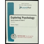 LaunchPad for Myers' Exploring Psychology with DSM5 Update (Six Month Access) - 9th Edition - by David G. Myers - ISBN 9781464165016