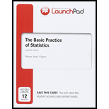 LaunchPad for Moore's the Basic Practice of Statistics (Twelve Month Access) - 7th Edition - by David S. Moore, William I. Notz, Michael A. Fligner - ISBN 9781464180828