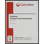 LaunchPad for Moore's Statistics: Concepts and Controversies (Twelve Month access) - 8th Edition - by David S. Moore, William I. Notz - ISBN 9781464181672