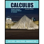 Student's Solution and Survival Manual for Calculus - 7th Edition - by STRAUSS  MONTY J, TODA  MAGDALENA DANIELE, SMITH  KARL J - ISBN 9781524934040