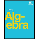 College Algebra - 1st Edition - by Jay Abramson - ISBN 9781938168383