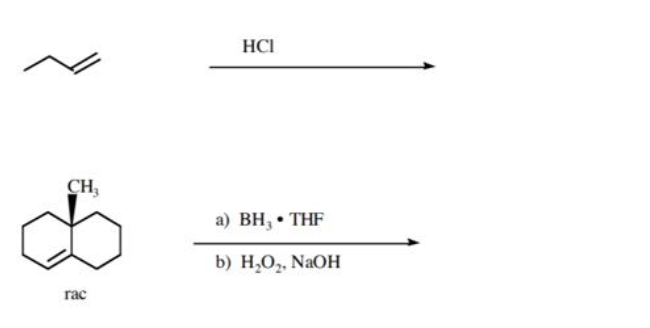 HCI
CH
а) Вн, - THF
b) Н.о,, NaOH
гас
