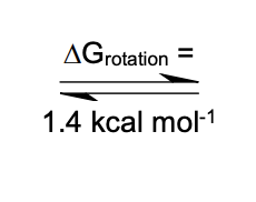 AGrotation
1.4 kcal mol-1
II
