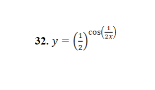 32. y = (²)
(3) (4)