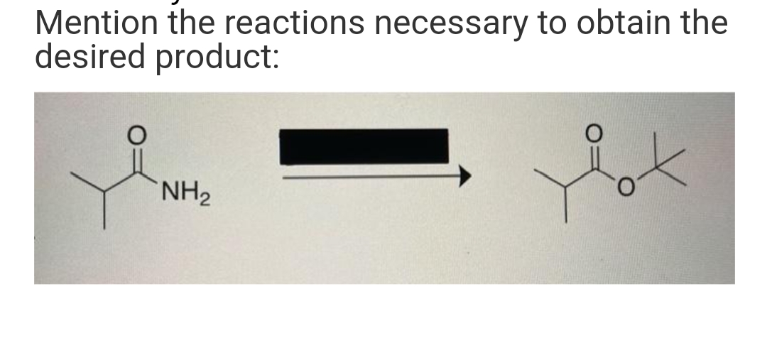 Mention the reactions necessary to obtain the
desired product:
Lok
NH₂