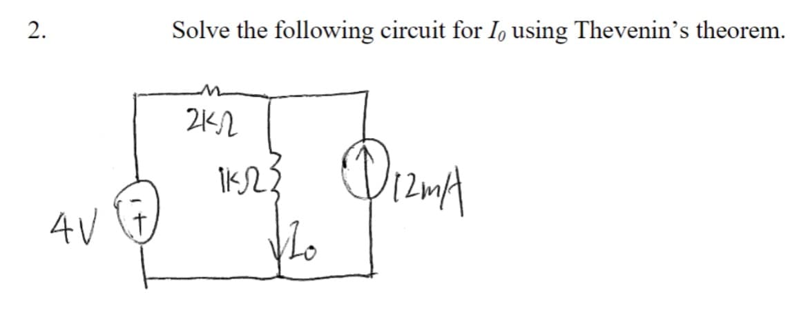 نه
4V (7)
Solve the following circuit for I using Thevenin's theorem.
2122
11523
Фірта
