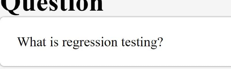 поп
What is regression testing?