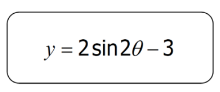 y = 2 sin20 – 3
