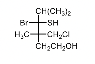 CH(CH3)2
-SH
Br
H3C-
H
-CH₂CI
CH₂CH₂OH