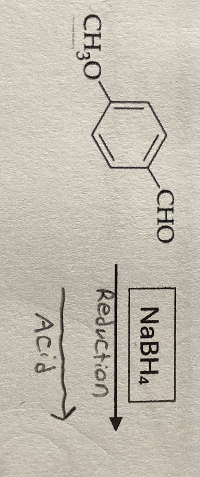 CH₂O
CHO
NaBH₁
Reduction
Acid