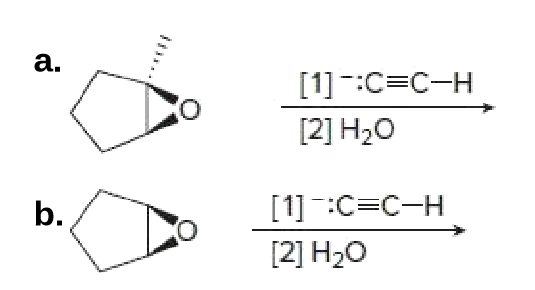 a.
[1]:C=C-H
[2] H20
b.
[1] :C=C-H
[2] H20
