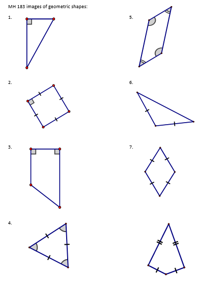 MH 183 images of geometric shapes:
1.
2.
3.
4.
7
0
7.
شد