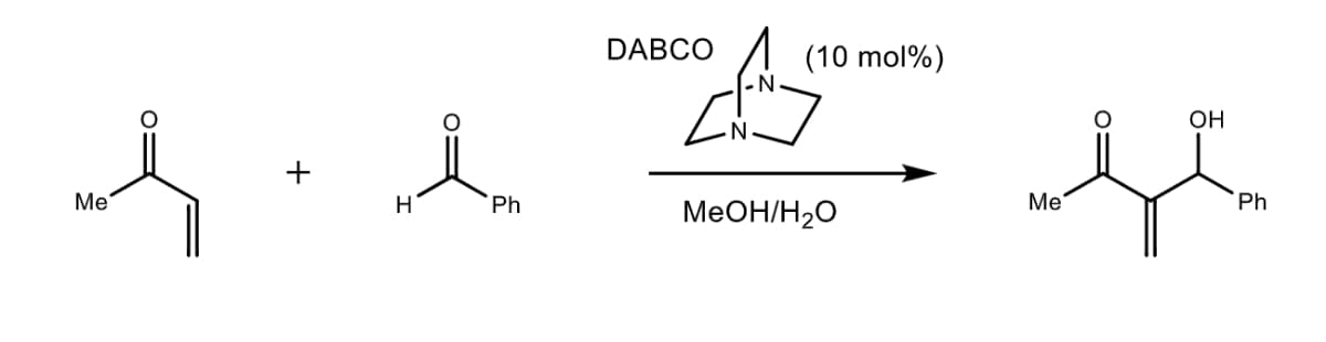 DABCO
(10 mol%)
N.
OH
+
Me
H
Ph
MEOH/H2O
Me
Ph
