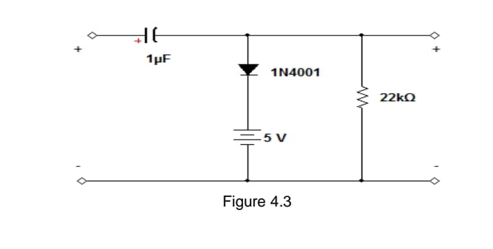 1µF
1N4001
22KQ
5 V
Figure 4.3
