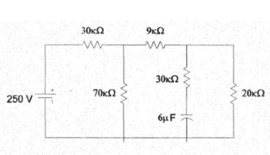 250 V
30ΚΩ
70xΩ
9xΩ
Μ
30ΚΩ
6μ F
20 Ω