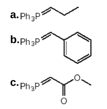 a. Ph3P"
b.Ph3P
C. Ph3P
