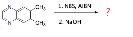 CH3
CH3
1. NBS, AIBN
2. NaOH
?