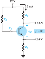 12 V
2 ma
Rc
Rs
7.6 V
Ver B = 80
02.4 V
RE
