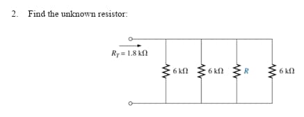 2. Find the unknown resistor:
Ry = 1.8 kΩ
Μ
6 ΚΩ
Μ
6 ΚΩ
Μ
Εσκα