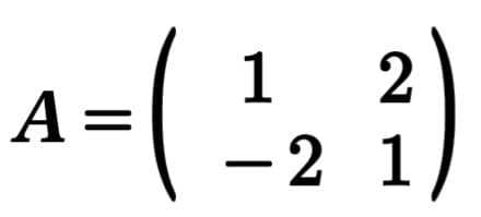 - ( ¹
A =
12
- 2 1