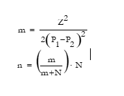 m
z²
2(P₁-P₂)²
|
- (_…_.). N
m
m+N
11 =