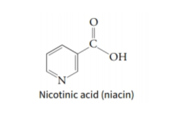 `OH
`N'
Nicotinic acid (niacin)
