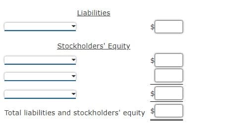 Liabilities
Stockholders' Equity.
Total liabilities and stockholders' equity
%24
%24

