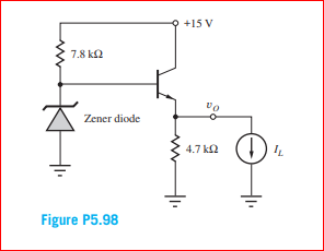 +15 V
7.8 k2
Zener diode
4.7 k2
Figure P5.98
