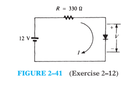 R = 330 0
12 v-
FIGURE 2–41 (Exercise 2–12)
