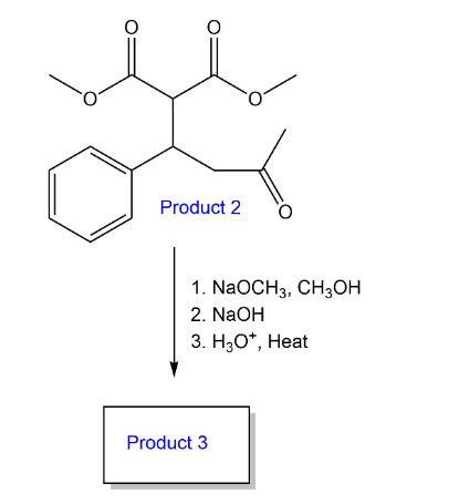 Product 2
1. NaOCH 3, CH3OH
2. NaOH
3. H3O*, Heat
Product 3