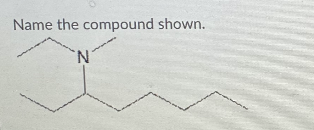 Name the compound shown.
N.
