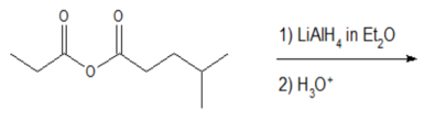 1) LiAlH, in Et₂O
2) H₂O*