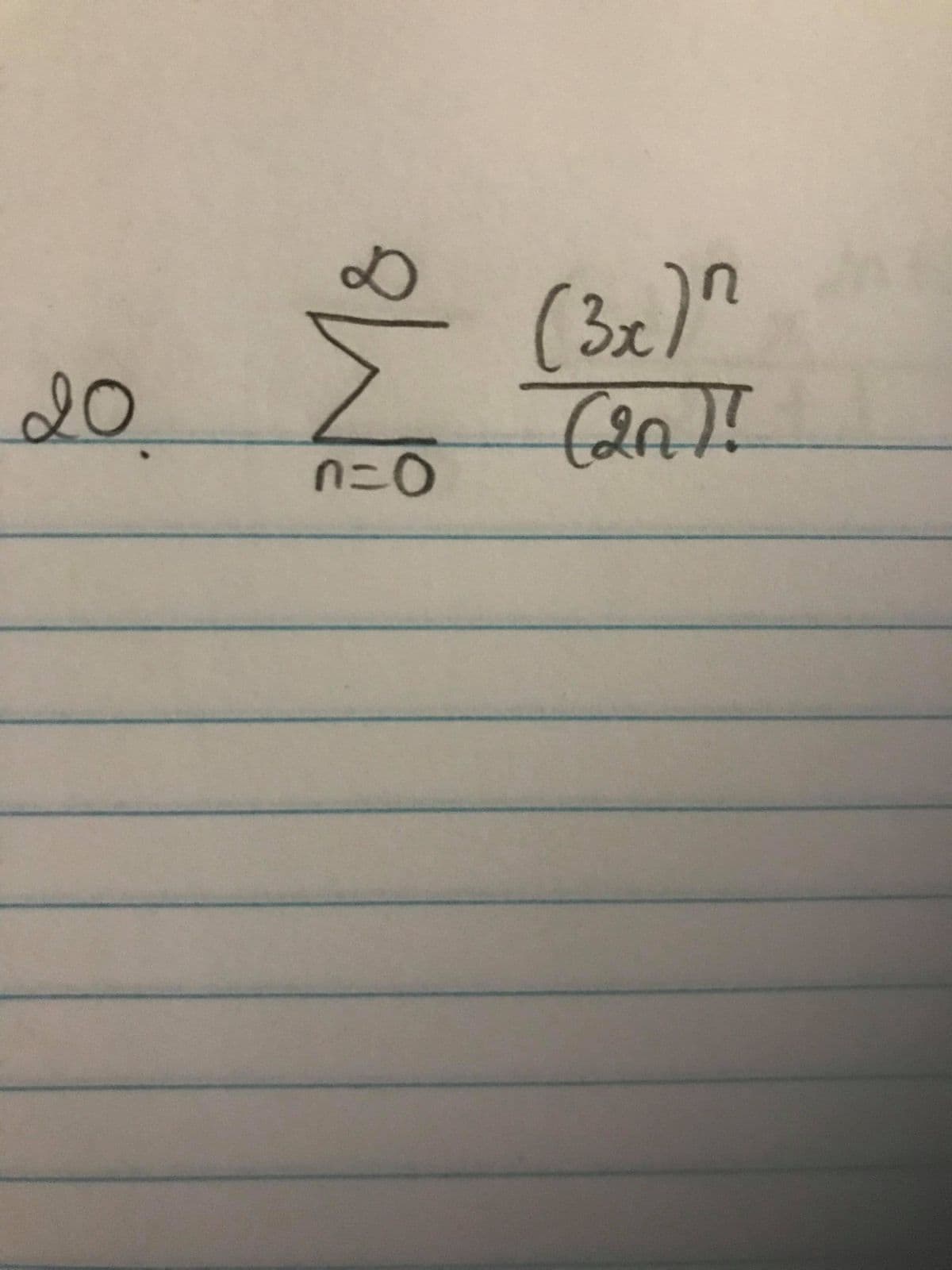 (3x)"
20
n=0
