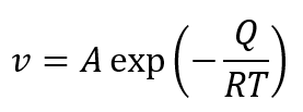 exp(-/-)
v = A exp
ᎡᎢ .