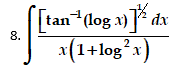 *log 1) ]* dx
x(1+log
8.
2
