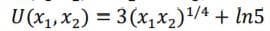 U (x, x2) = 3(x,x2)/4 + In5
%3D
