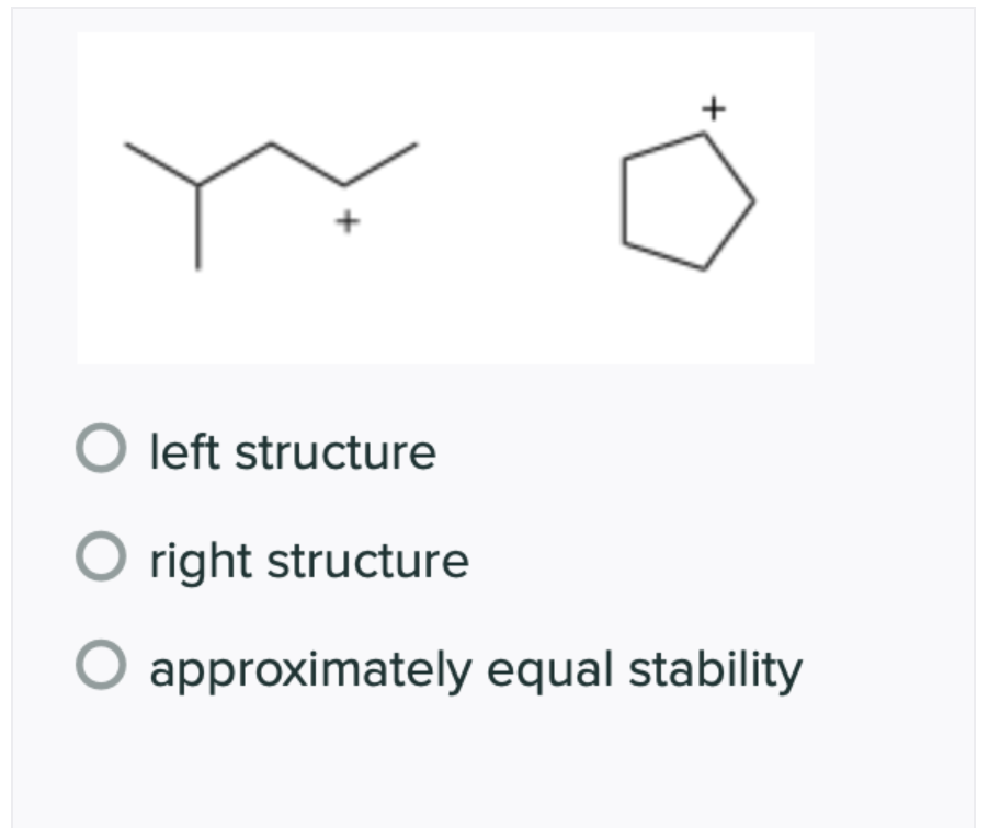 left structure
O right structure
approximately equal stability
