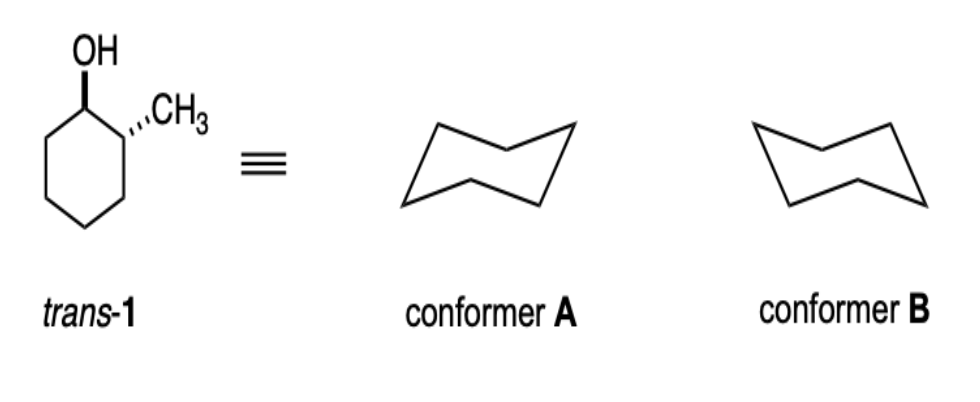 OH
.CH3
trans-1
conformer A
conformer B
