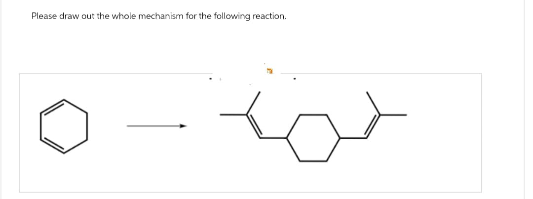 Please draw out the whole mechanism for the following reaction.
