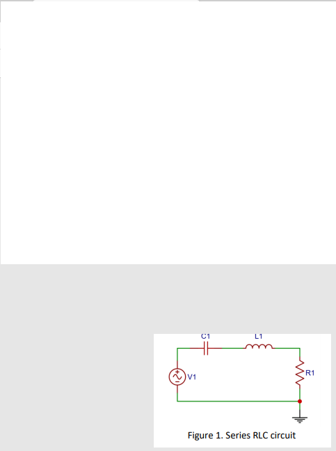 R1
V1
Figure 1. Series RLC circuit
