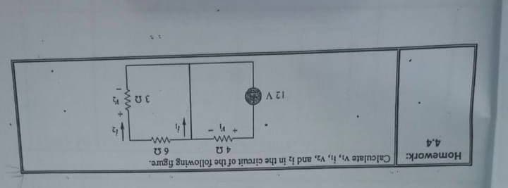 Homework: Calculate v, i, Vz, and iz in the circuit of the following figure.
4.4
ww
AZI
