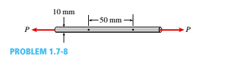 10 mm
-50 mm -
P+
PROBLEM 1.7-8
