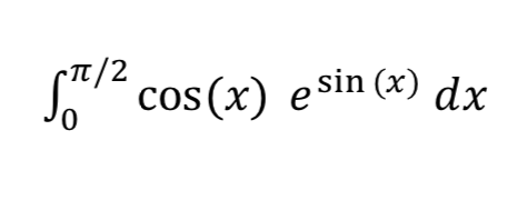 -It/2
S cos (x) esin (x) dx
0.
