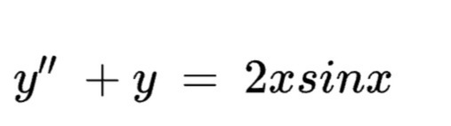 y" +y = 2xsinx
