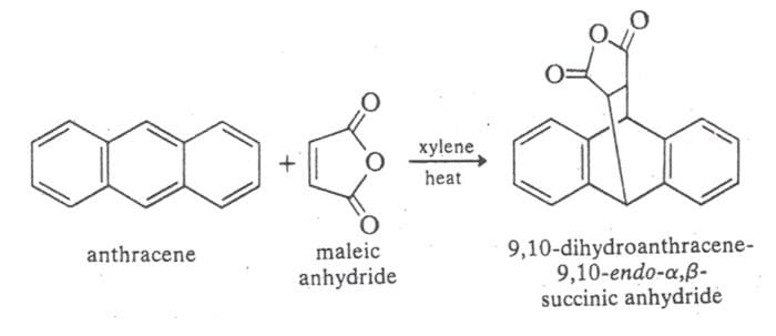 xylene
heat
9,10-dihydroanthracene-
9,10-endo-a,B-
succinic anhydride
anthracene
maleic
anhydride
