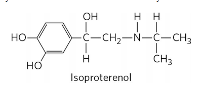 OH
нн
H
Но-
Ċ-CH2-N-Ç-CH3
CH3
HƠ
Isoproterenol
