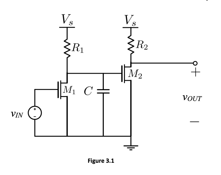 Vs
R2
M2
+
|M1 C
VOUT
VIN
Figure 3.1
