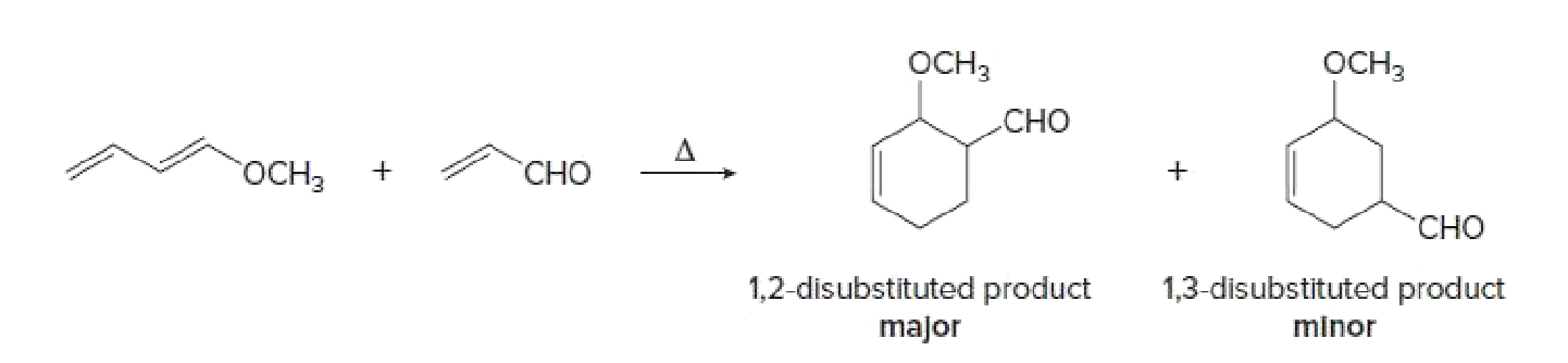 OCH3
ОСHЗ
.СнО
ОСН,
"СНO
CHO
1,2-disubstituted product
1,3-disubstituted product
major
minor
