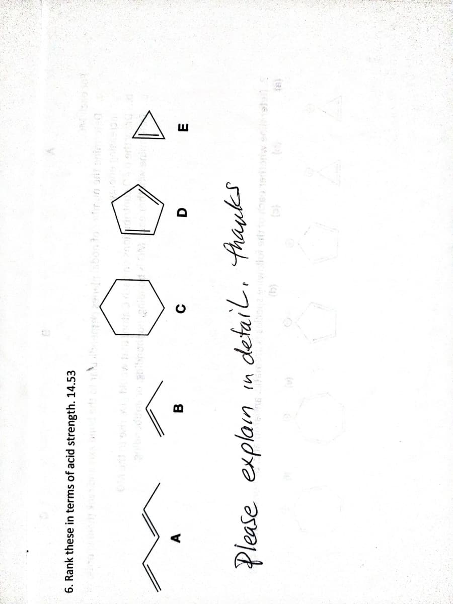 6. Rank these in terms of acid strength. 14.53
sto
fun etni a
B.
Please
explain in detail, thauks
(4)
(a)
