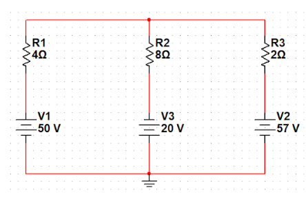 R1
·4Ω
R2
R3
20
V1
-50 V
V3
20 V
V2
-57 V
